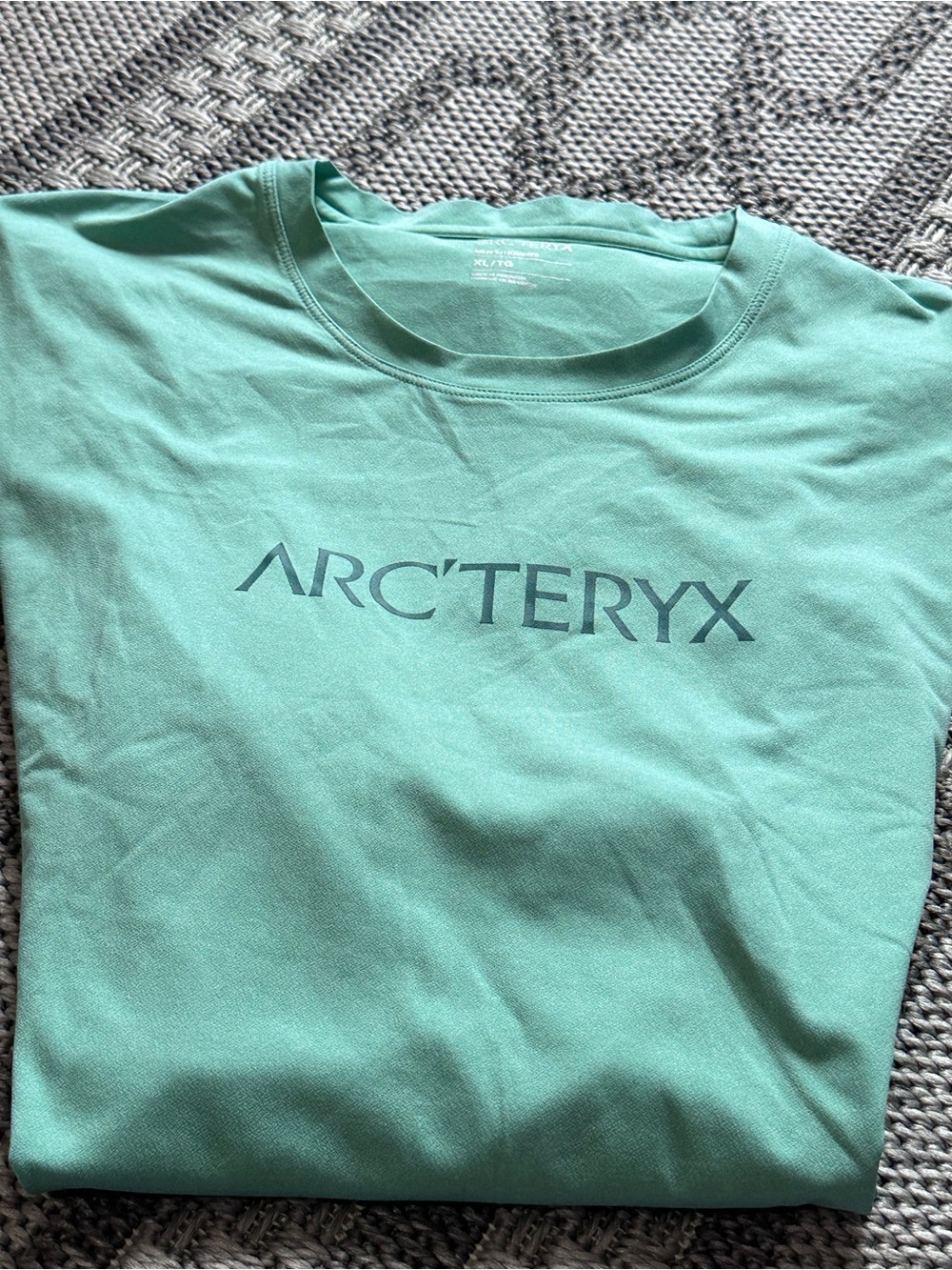 Arc'teryx Men's Teal Green Logo Short Sleeve Tee